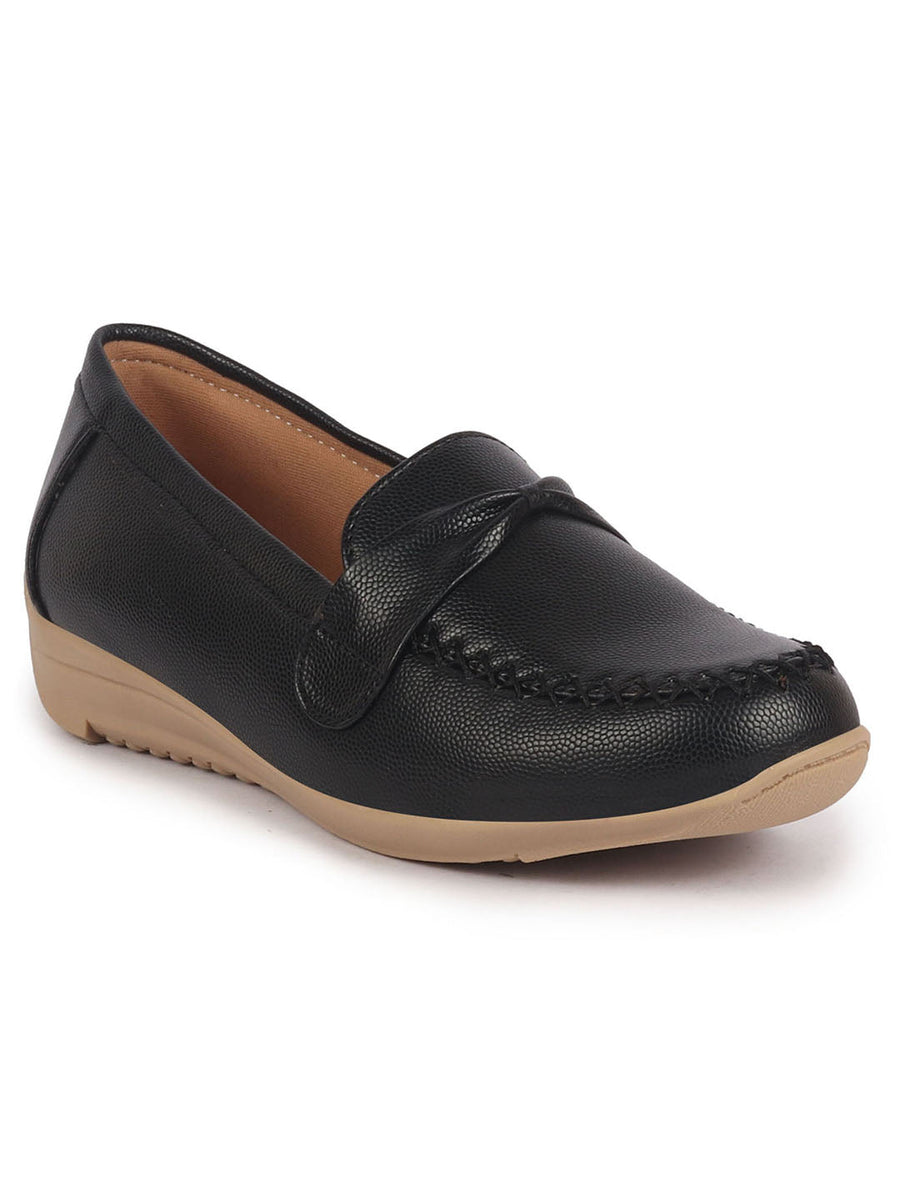 chinese dress ladies Buy Women's Black Dress Formal Buckle Strap Slip On Shoes