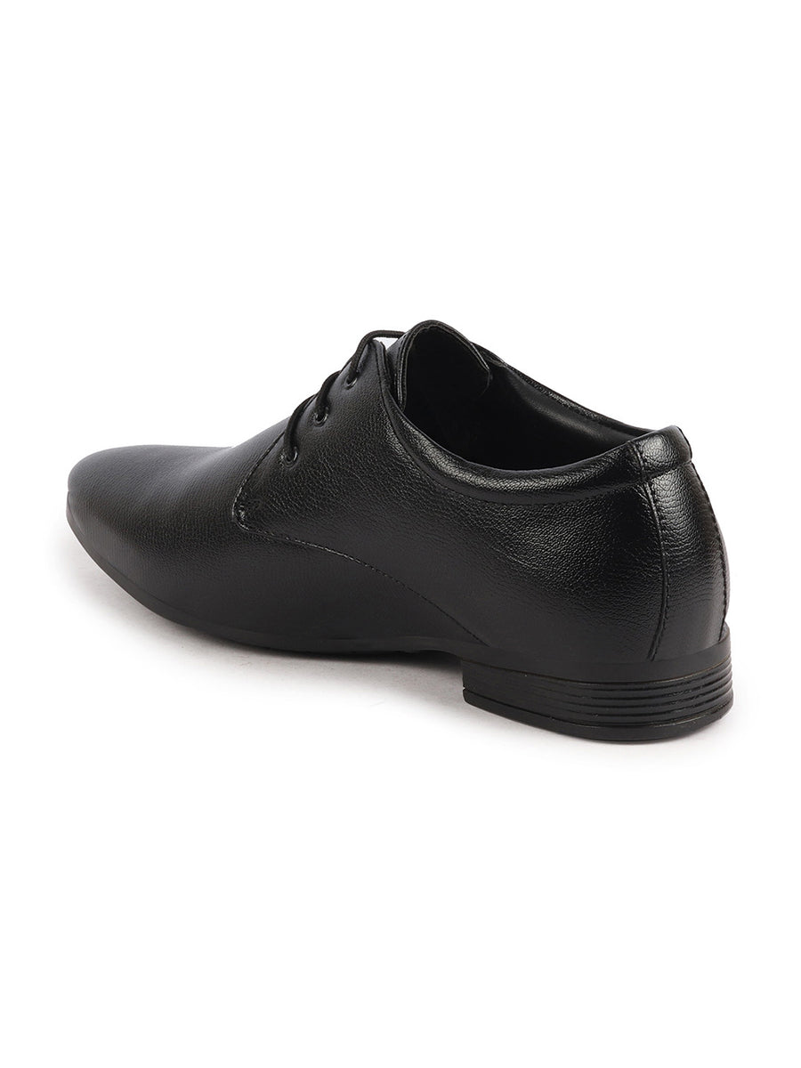 Buy Men Black Formal Office Lace Up Shoes Fausto - Main Image
