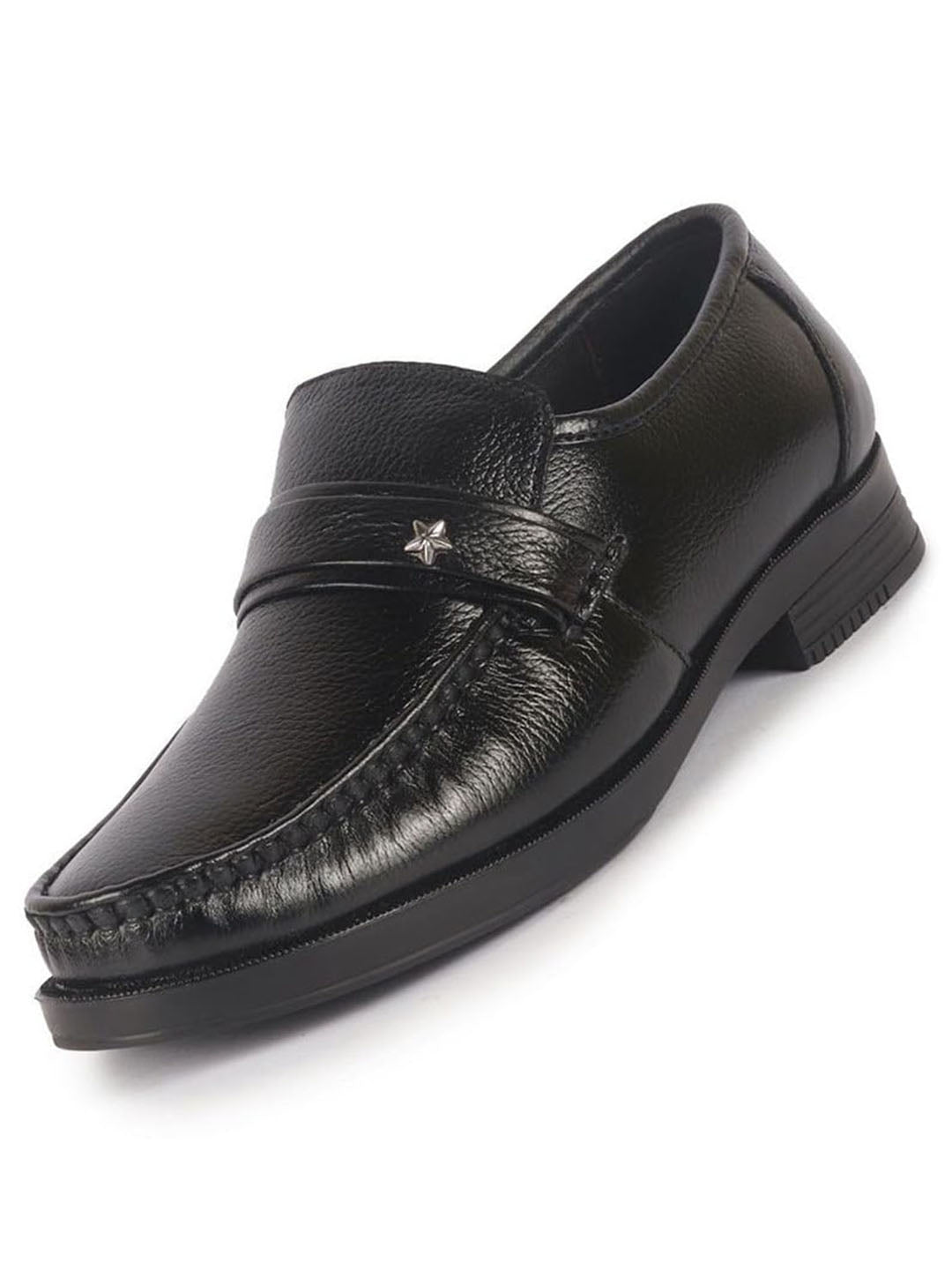 靴 BOYCOTT leather shoes archive Buy Men Black Genuine Formal Moccasins Shoes for Office – FAUSTO.in