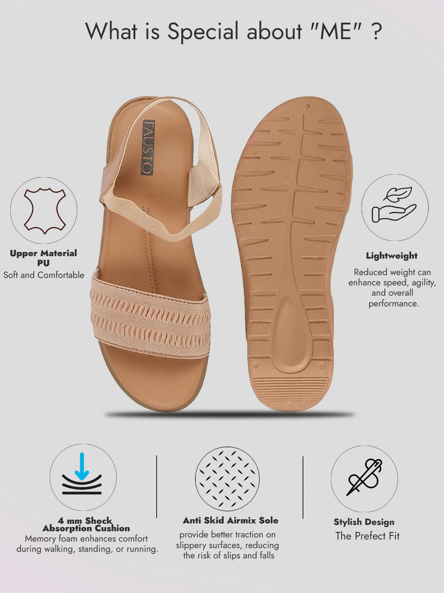Buy Women Camel Sandals For Women Online Fausto