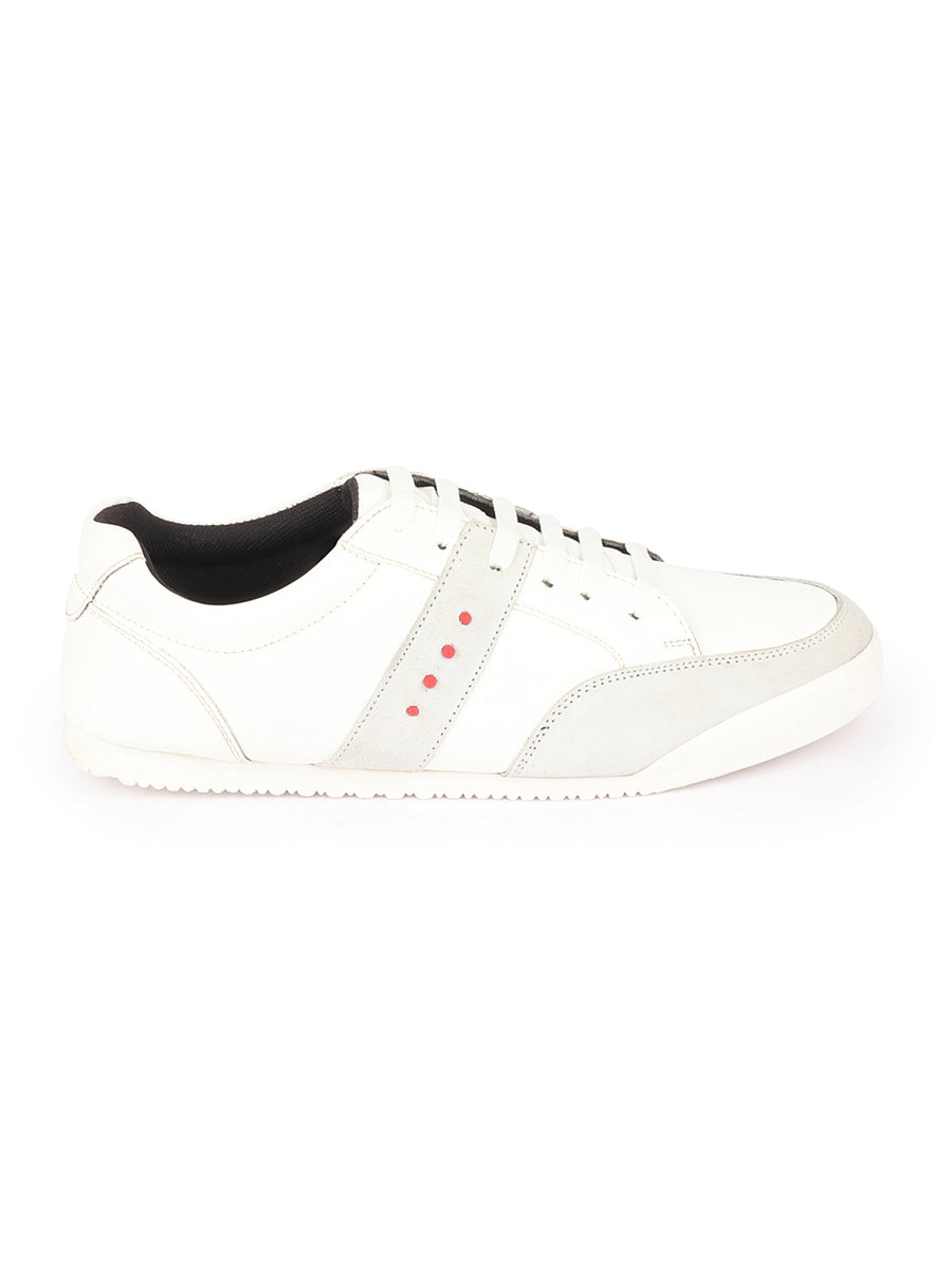 Shop Men's White Classic Super Light Upper Sneakers Online