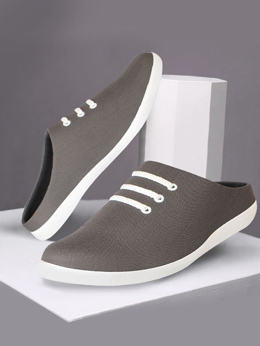 Mens gray canvas shoes store