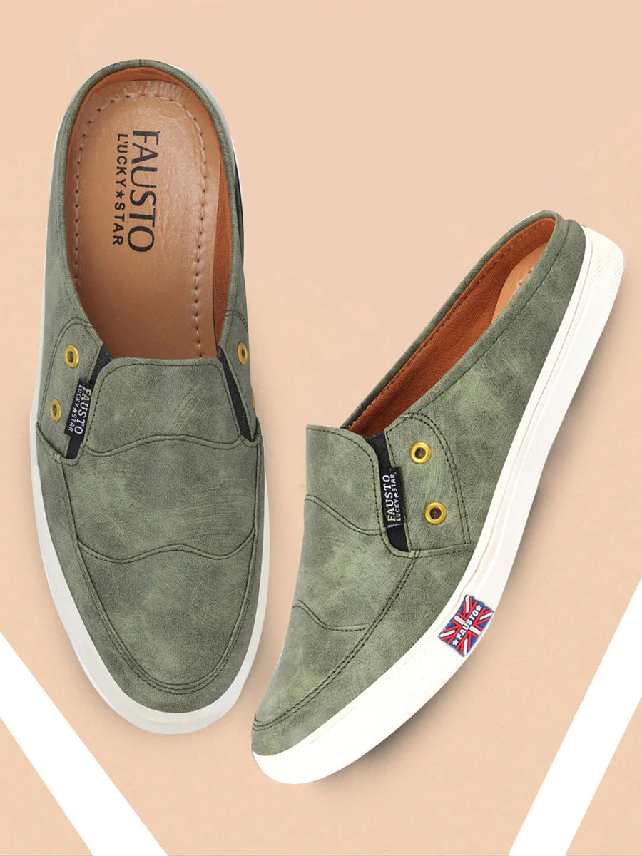 Olive green slip on sneakers new arrivals