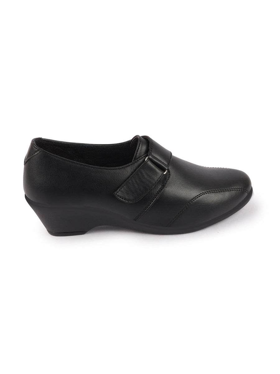 Black Formal Shoes For Women Buy Mochi Women Black Formal Slip-Ons