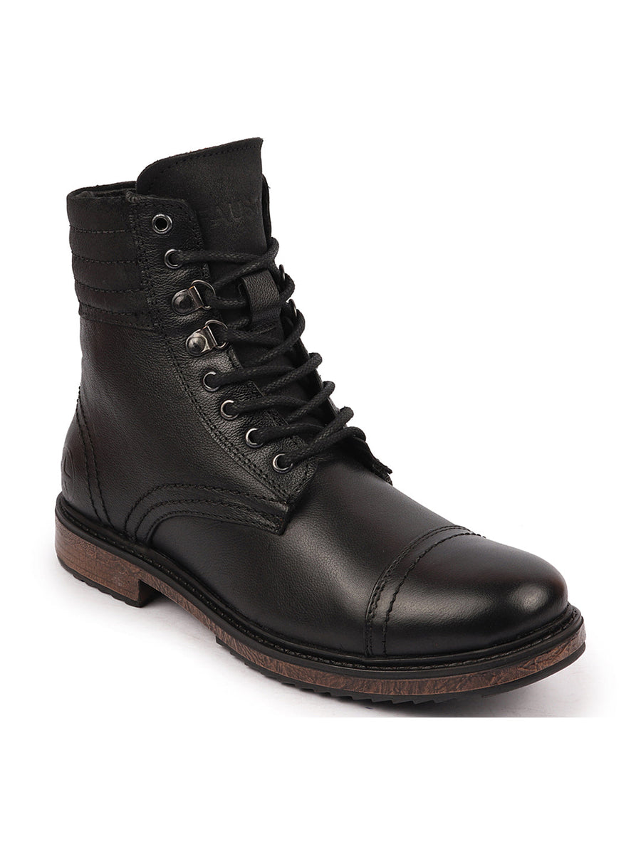 Mens black cap toe dress boots new arrivals