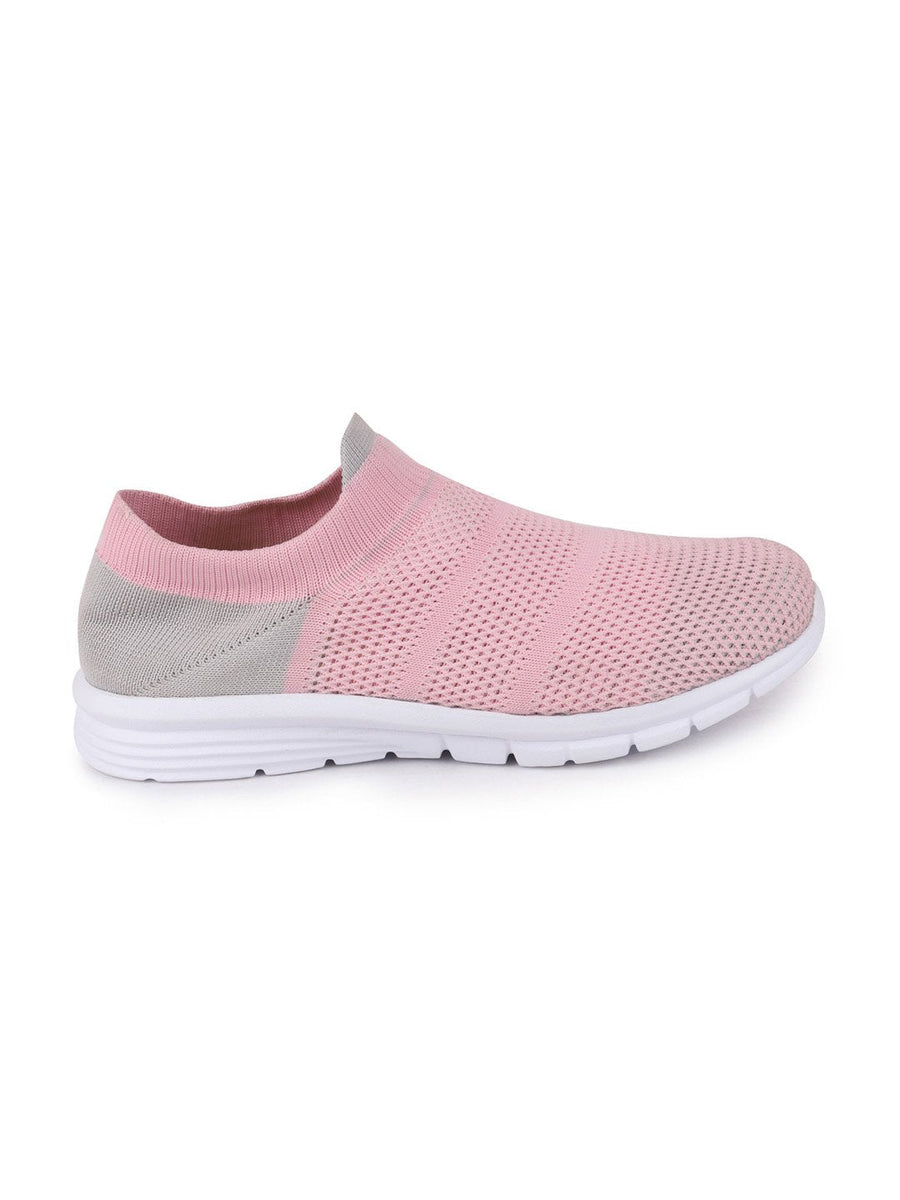 Shop Women Pink Sports Slip On Walking Shoes Online