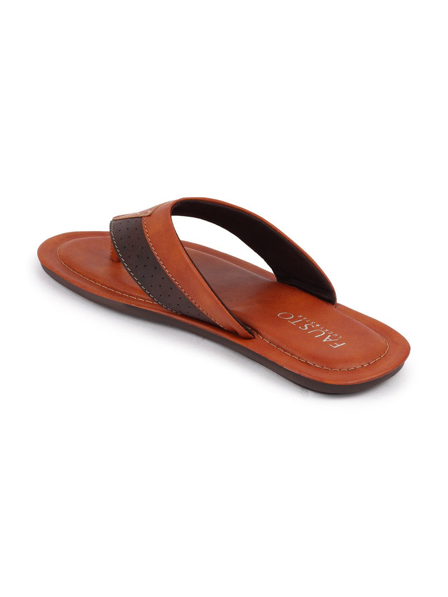 Tan mens on sale slippers
