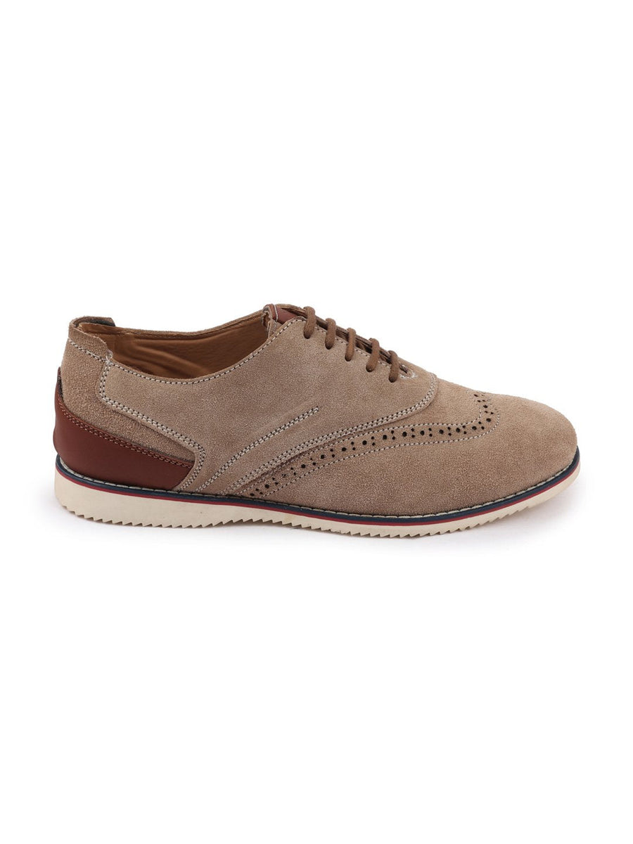 Shop Men Cheeku Suede Leather Oxford Casual Shoes Online