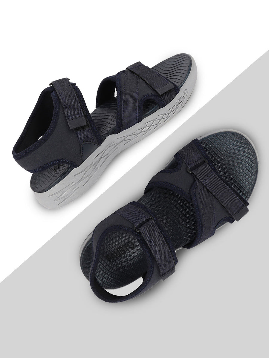 Shop Men Navy Blue Outdoor Sports Phylon Sole Flexi Sandals Floaters Online