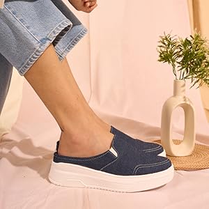 Buy Women Navy Blue Fashion Casual Shoes Online - Fausto – FAUSTO.in