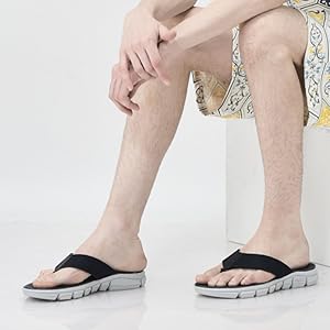 Men Grey Phylon Sole Flexible Ultrasoft Outdoor & House Slippers