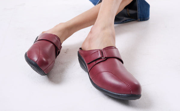 Women Cream Back Open Formal Slip On Flatform Heel Wedges with Hook and Loop|Adjustable Strap Shoes|Office Meetings
