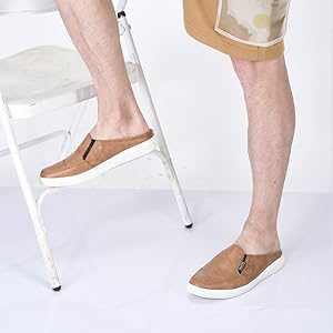 Men Olive Green Casual Slip-On Shoes