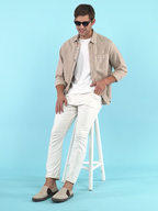 Shop Men Beige Colorblocked Classic Jute/Fabric Slip On Canvas Sneaker Slip On Casual Shoes Online.