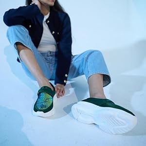 Women Silver Stylish Hook & Loop Sneakers