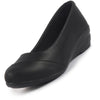 Women All Day Comfort Wedge Heel Slip On Ballerina Shoes Elegant Work Flats Office Formal Slip On Shoes