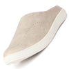 Men Cream Back Open Stylish Design Slip On Shoes