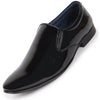 Men Black Patent Leather Party Formal Office Slip On Shoes