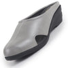 Women Grey Back Open Flatform Formal Slip On Mules Clogs Outings|All Day Comfort|Office Shoes