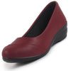 Women All Day Comfort Wedge Heel Slip On Ballerina Shoes Elegant Work Flats Office Formal Slip On Shoes