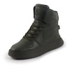 FAUSTO Men Olive High Top Chunky Classic Lace Up Sneakers|High Ankle Sneakers With Memory Cushion|Lightweight All Day Sneakers