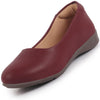 Women Platform Heel Ballet Comfortable Everyday Casual Shoes Soft Vegan Leather Ballerinas Formal Slip On Shoes