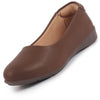 Women Platform Heel Ballet Comfortable Everyday Casual Shoes Soft Vegan Leather Ballerinas Formal Slip On Shoes