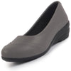 Women All Day Comfort Wedge Heel Slip On Ballerina Shoes Elegant Work Flats Office Formal Slip On Shoes