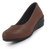 Women All Day Comfort Wedge Heel Slip On Ballerina Shoes Elegant Work Flats Office Formal Slip On Shoes