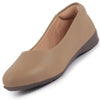 Women Platform Heel Ballet Comfortable Everyday Casual Shoes Soft Vegan Leather Ballerinas Formal Slip On Shoes