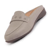 Women Perforated Strap Mule Wedge Formal Moccasin Casual Slip On Backopen Loafers Work Office Wear Shoes