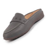 Women Perforated Strap Mule Wedge Formal Moccasin Casual Slip On Backopen Loafers Work Office Wear Shoes