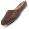 Women Back Open Slip On Mules Work And Casual Wear Loafer Flats Memory Cushioned Insole Slippers