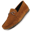 Men Cheeku Horsebit Buckle Suede Leather Slip On Driving Loafers