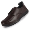 Men Brown Genuine Leather Formal Lace Derby Shoes|Shock Absorption Memory Cushioned Insole Comfort|Flexible Fit, Lightweight and Durable Slip Resistant Sole