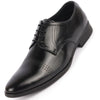 Men Black Party Formal Office Genuine Leather Lace Up Shoes