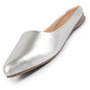 Women Back Open Ethnic Slip On Mules Party Wear Glittery Shiny SlippersLightweight Loafer Flats Memory Cushioned Insole