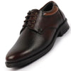 Men Tan Genuine Burnish Leather Formal Lace Up Derby Shoes For Office|Work
