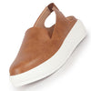 Women Tan Height Enhancer Elastic Closure Back Strap Platform Heel Slip On Shoes|Stylish|Chunky|Weekend|Classic Sneaker Shoes