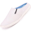 Men White Casual Canvas Slip-On Shoes