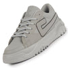 Men Grey Low Top Chunky Lace-Up Sneaker Shoes|Low Ankle Casual Shoes|All Day Comfortable Sneakers