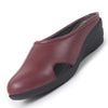 Women Maroon Back Open Flatform Formal Slip On Mules Clogs Outings|All Day Comfort|Office Shoes