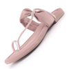 Women Lavender Elegant Toe-Ring Embellished Flat Slip On Sandals|Party Slippers with Soft Cushioned Insole|Festive and Casual Outings
