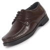 Men Brown Genuine Leather Formal Lace Up Moccasins Derby Shoes for Office|Memory Cushion Work Shoes Lace-Ups