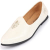 Men White Wedding Ethnic Party Embroidery Design Slip On Juttis and Mojaris