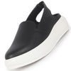 Women Black Height Enhancer Elastic Closure Back Strap Platform Heel Slip On Shoes|Stylish|Chunky|Weekend|Classic Sneaker Shoes