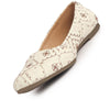 Women White Brown Embroidered Ethnic Slip On Juttis and Mojaris for Bride|Traditional Wedding Punjabi Jutti for Anarkali Kurta and Lehenga|Bridal Slip On Shoes