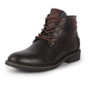Men Black Genuine Leather Lace Up Ankle Chukka Boots|High Ankle Shoes|Memory Cushion Formal Biker Boots