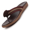 Women Brown Shiny Beads T-Strap Slipper With Cushioned Footbed|Party|Office Wear|Weekend