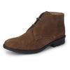 Men Olive Green Suede Leather High Ankle Lace Up Chukka Boots